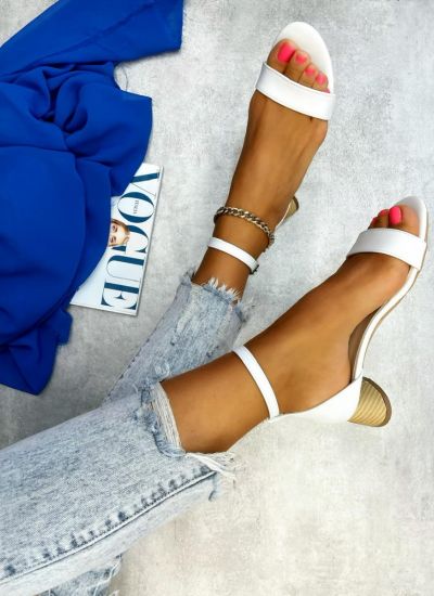 Women sandals DERYA - WHITE