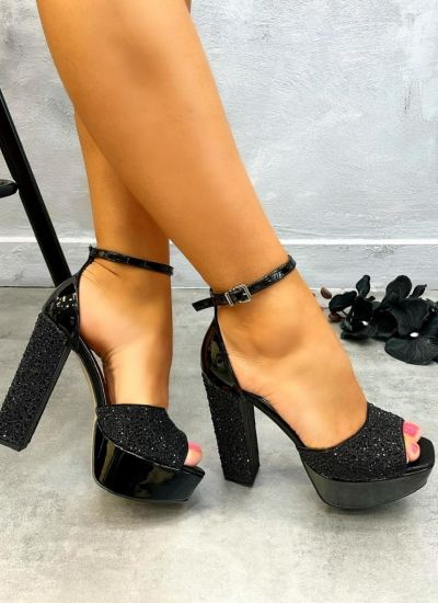 Women sandals CICI - BLACK