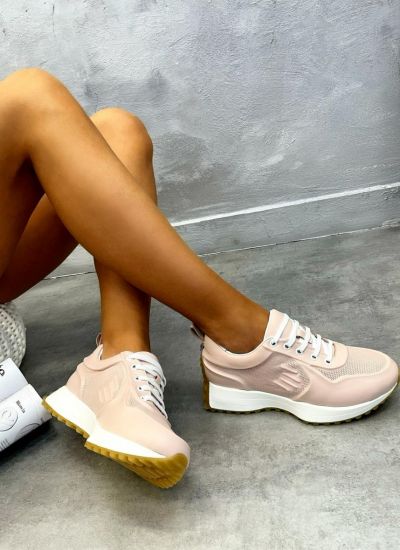 Leather sneakers ABISHA - ROSE