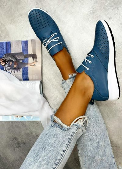 Leather sneakers MADURA - BLUE