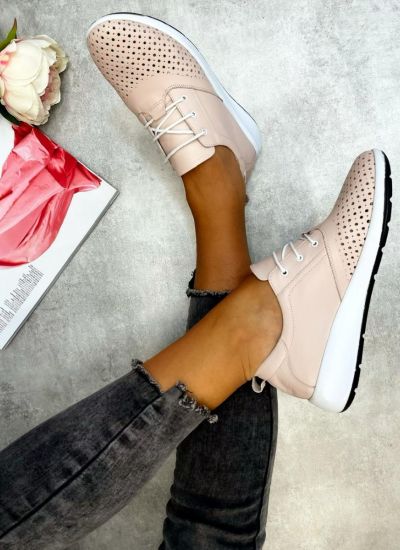 Leather sneakers MADURA - ROSE