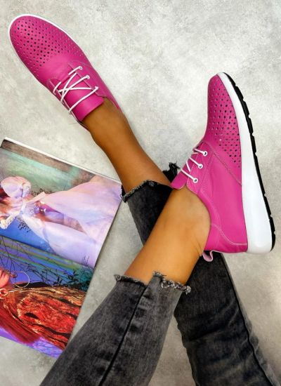 Leather sneakers MADURA - PINK