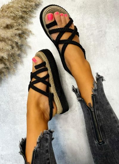 Women sandals AZDRID - BLACK