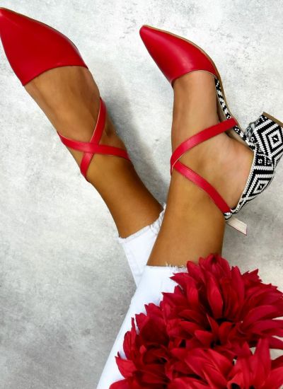 Sandale de damă SHALIN - ROȘIE