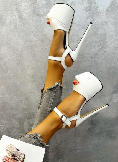 Women sandals MILA - WHITE