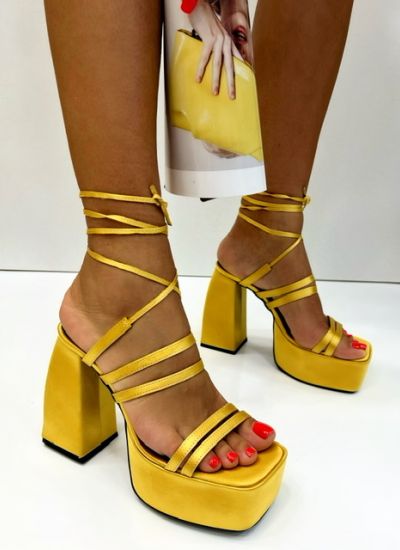 Women sandals LILAC - GOLD