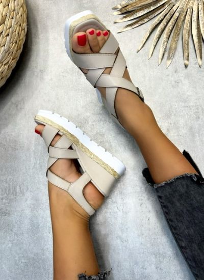 Women sandals AMARTA - BEIGE