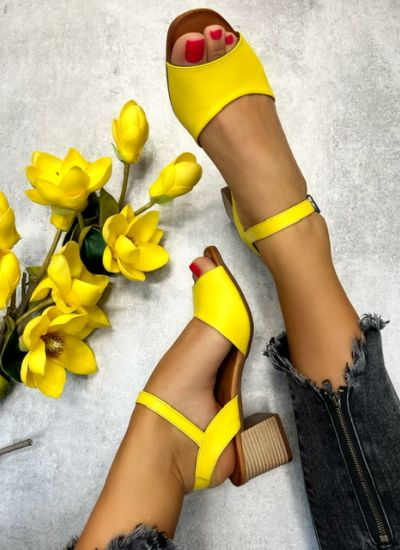 Women sandals STELLA - YELLOW