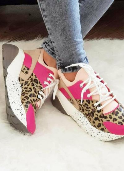 PATIKE SA SPORTSKIM ĐONOM - ROZE - BEŽ - LEOPARD