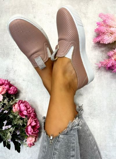 Női lapos cipő GABRIELLE - RÓZSASZÍN