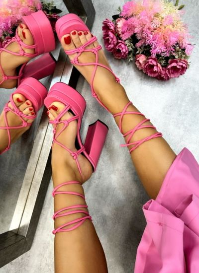 Women sandals DHERRI - PINK