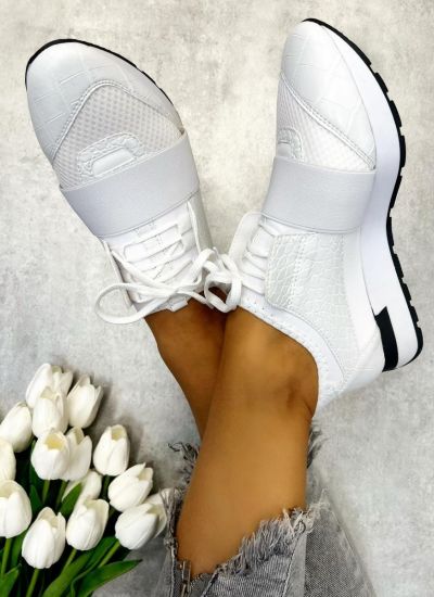 Women sneakers CLOVER - WHITE