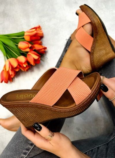 Women Slippers and Mules NELLIE - ORANGE