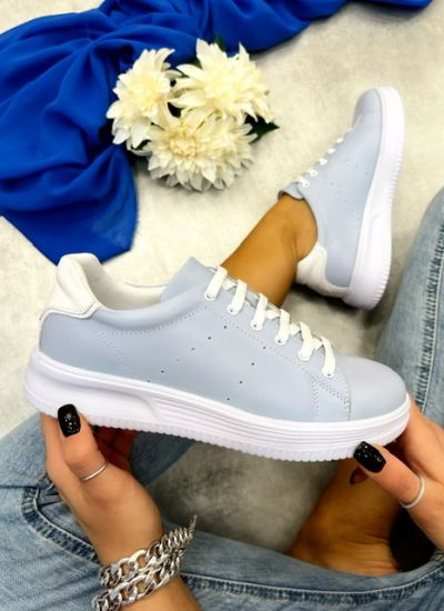 Leather sneakers ASHNA - BLUE