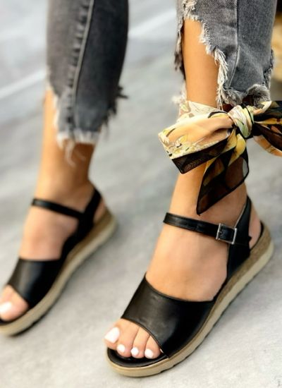 Women sandals EVEE - BLACK