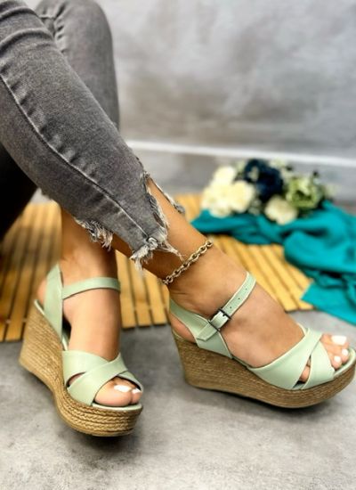 Women sandals MAINA - GREEN