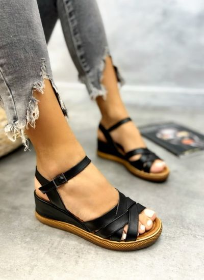 Women sandals IHITHA - BLACK