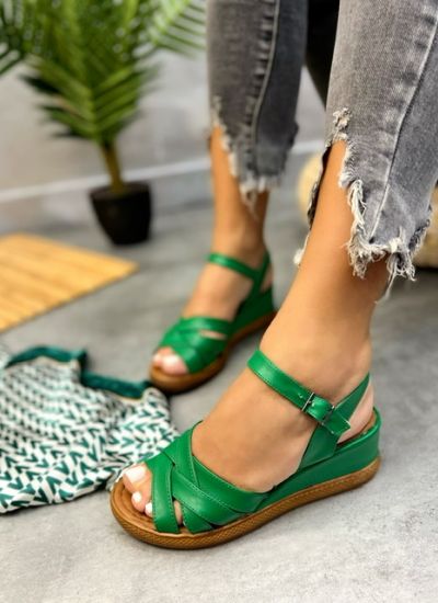 Women sandals IHITHA - GREEN