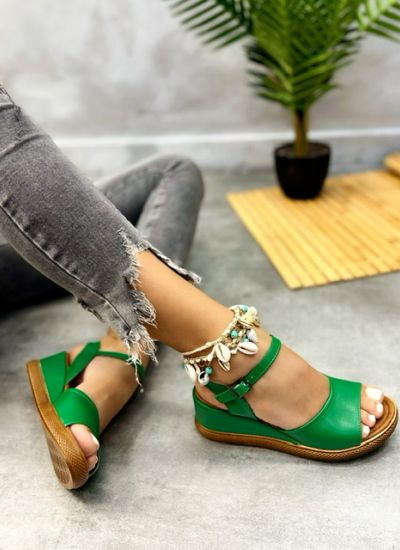 Women sandals JANET - GREEN