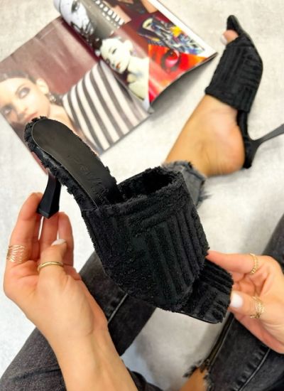 Women Slippers and Mules MALINA - BLACK