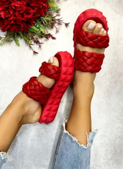 Papuci de damă DHALIA - ROȘIE