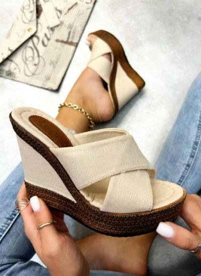 Women Slippers and Mules RIAN - BEIGE