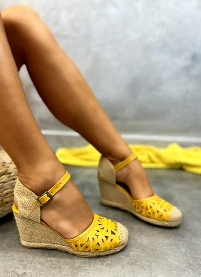 Women espadrilles and slip-ons CYRIA - YELLOW