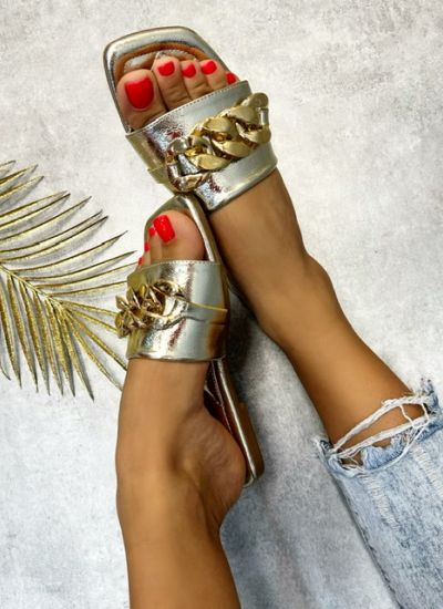 Women Slippers and Mules LOTTA - GOLD