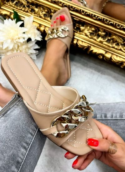Women Slippers and Mules LUULE - BEIGE