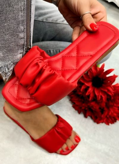 Women Slippers and Mules MADIRA - RED