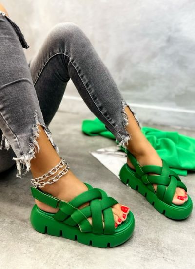 Women sandals POORVI - GREEN