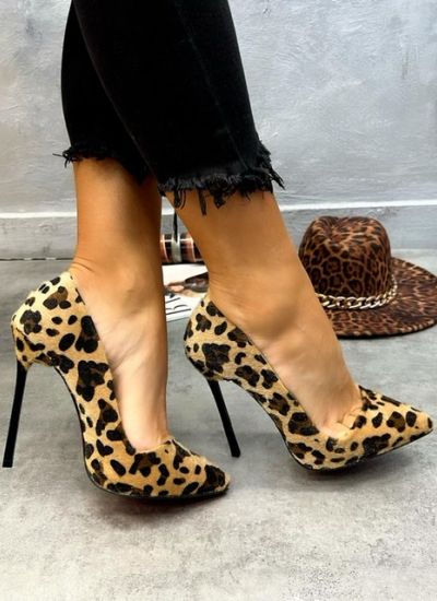 High-heels TYLER LEOPARD - BEIGE