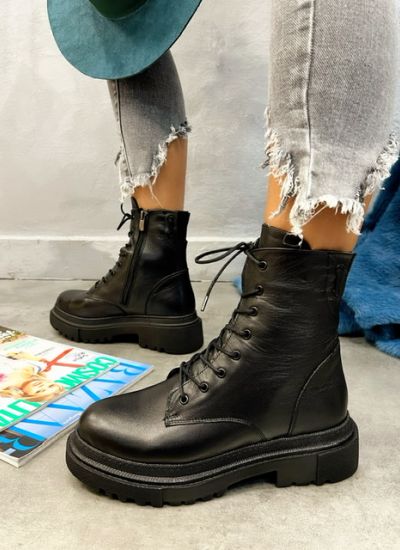 Leather booties