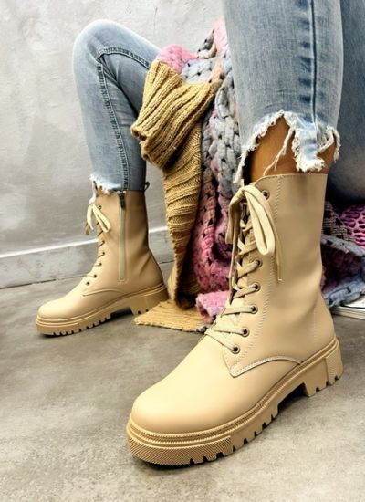 Women ankle boots JAIMAN - BEIGE