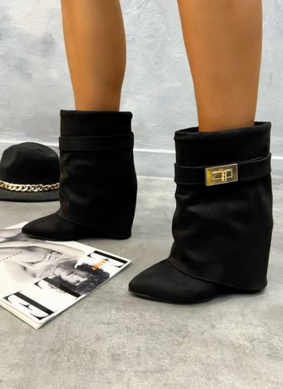 Women ankle boots MILANI VELUR - BLACK
