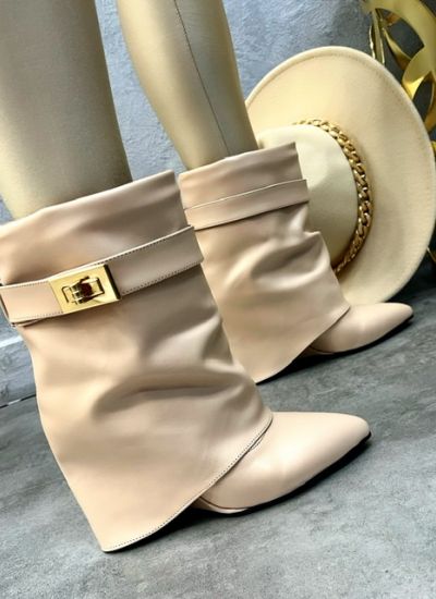 Women ankle boots MILANI - BEIGE