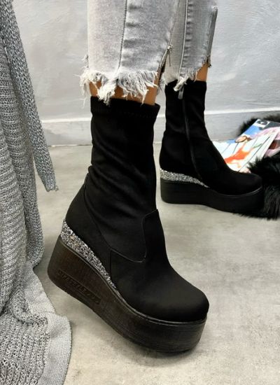 Women ankle boots DHRITI - BLACK