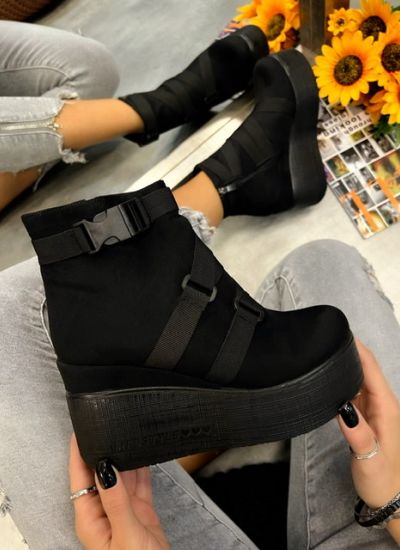 Women ankle boots FIADH - BLACK