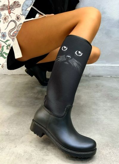 Waterproof boots FALLON CAT - BLACK