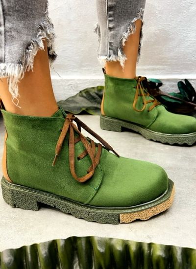 Women ankle boots URA - GREEN