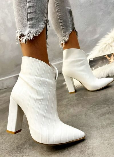 Women ankle boots APRIL - WHITE