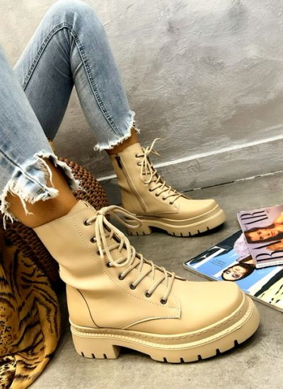 Women ankle boots NELMA - BEIGE