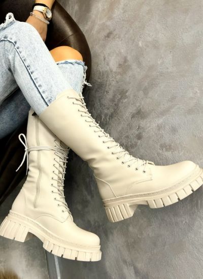 Women boots ELIVIA - BEIGE