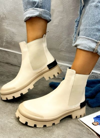 Women ankle boots RHO - BEIGE