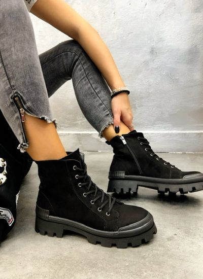 Women ankle boots EFAH - BLACK