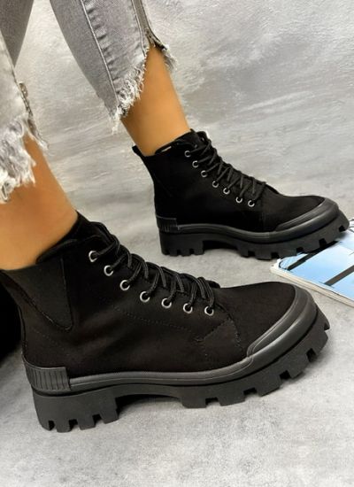 Women ankle boots D082 - BLACK