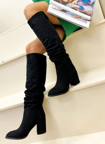 Women boots KALYA VELUR - BLACK