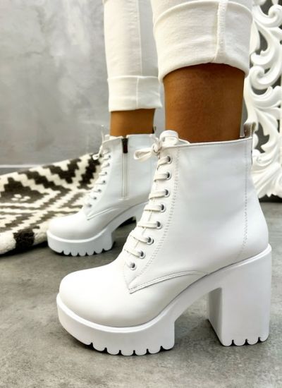 Women ankle boots MAISIE - WHITE