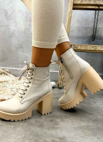 Women ankle boots MAISIE - BEIGE