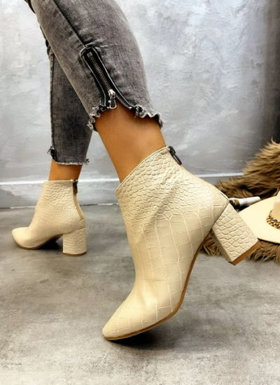 Women ankle boots YAQEEN - BEIGE
